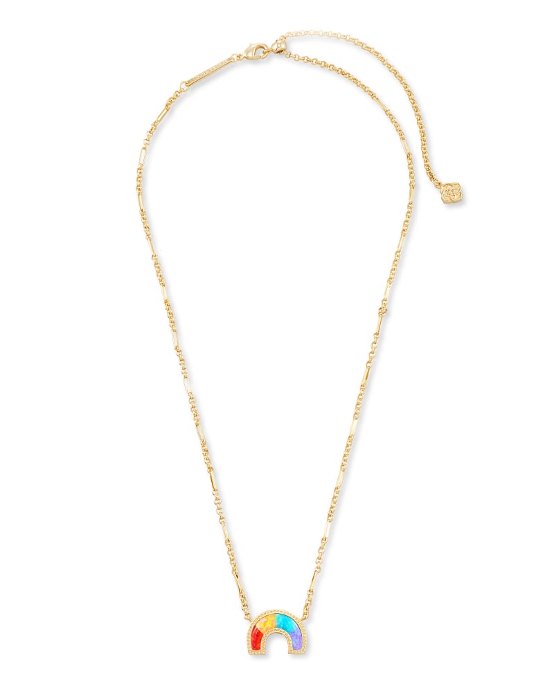 Rainbow Gold Pendant Necklace in Primary Mix image number 2